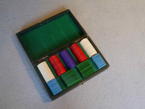 Set of Celluloid Gambling Chips, 1930s