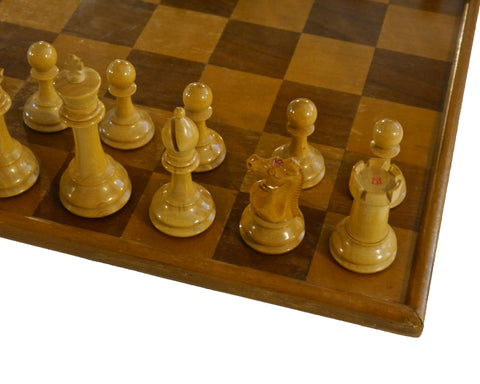 vintage antique chess board