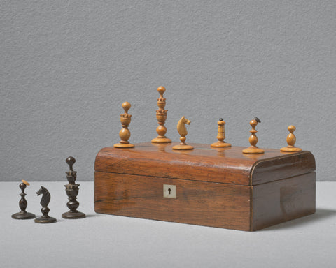 Biedermeier Chess Set, 19th century