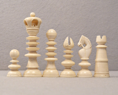 English Ivory Chess Set, circa 1800