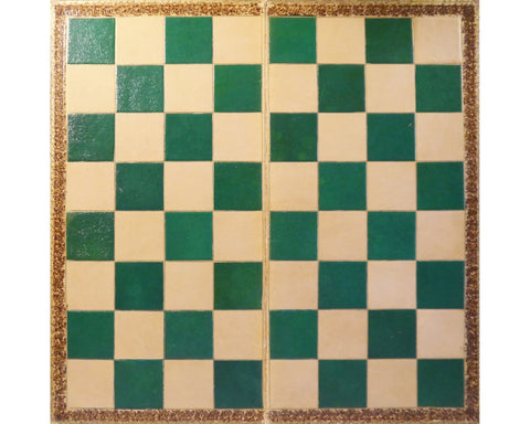 Rare Victorian Leather Chess Board