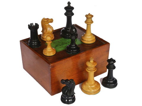Jaques Staunton Boxwood Chess Set, 1870-75