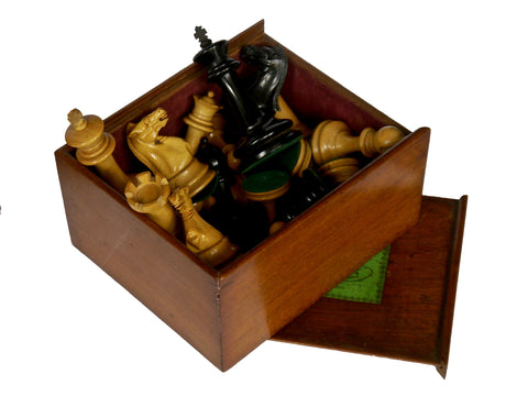 Jaques Staunton Boxwood Chess Set, 1870-75
