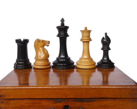 Jaques Staunton Boxwood Chess Set, 1865-70