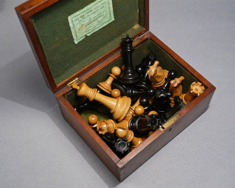 Jaques Staunton 4 ½ inch Chess Set, circa 1880
