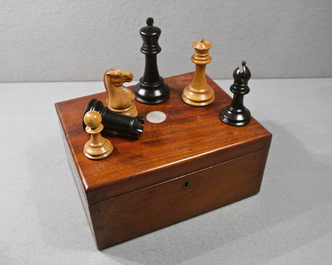 Jaques Staunton 4 ½ inch Chess Set, circa 1880