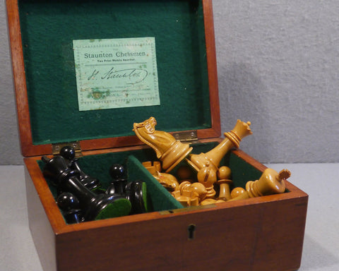 Jaques Staunton Chess Set, circa 1900-1915