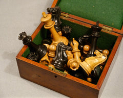 Jaques Staunton 4 1/2 inch Chess Set, circa 1870