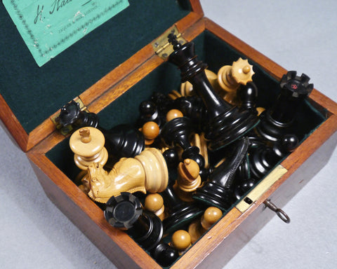 Jaques Staunton Weighted Chess Set, circa 1885