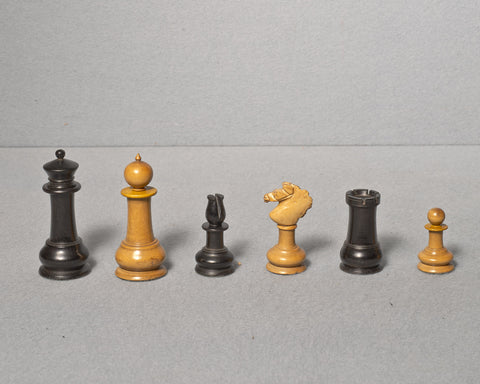 An Interesting Upright Chess Set, circa 1860