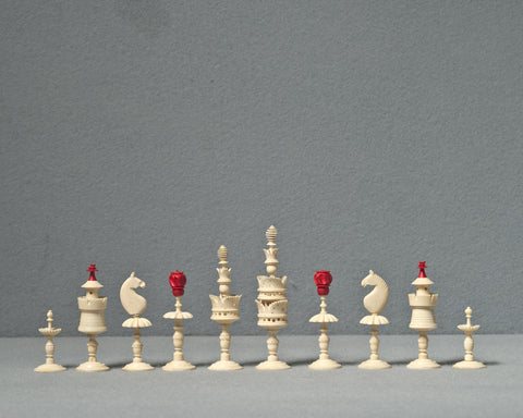 An Interesting German Chess Set, circa 1830