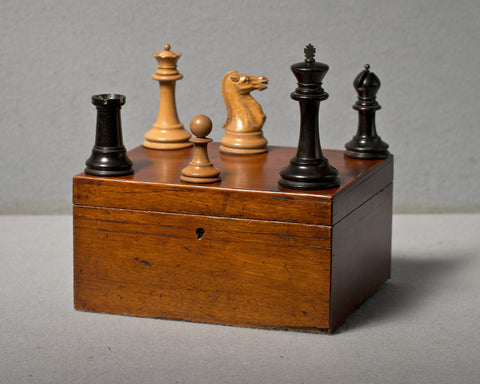 Jaques Staunton 4 1/2 inch Chess Set, circa 1870