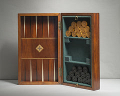 A Mahogany and Ivory Games Board/Box