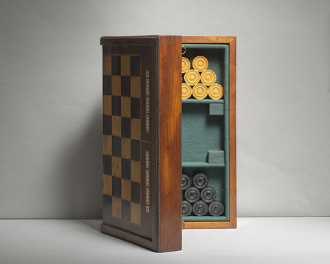 antique chess backgammon games