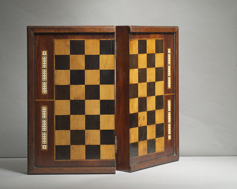 antique chess backgammon games