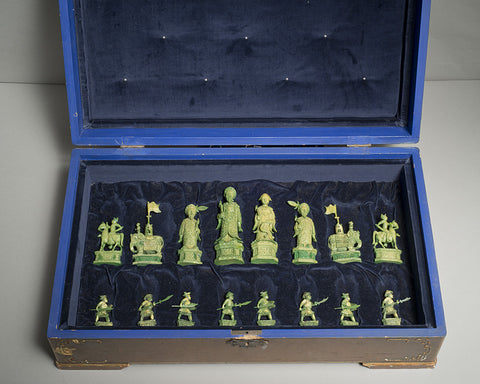 A Canton "Emperor" Ivory Chess Set