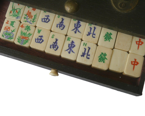 vintage antique mahjong set chinese antique