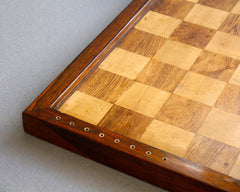 Magnificent Antique Rosewood Chess Board