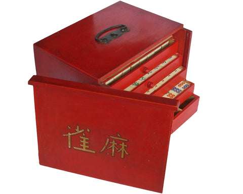 chinese vintage antique mahjong set