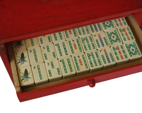 antique mahjongg set