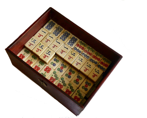 antique mahjong mahjongg set
