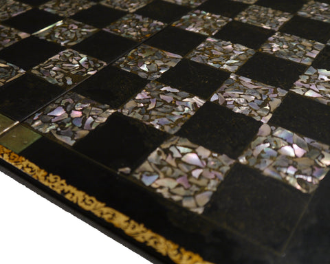 mother of pearl chess board