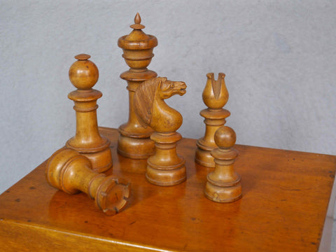 Northern Upright Chess Set, circa 1860