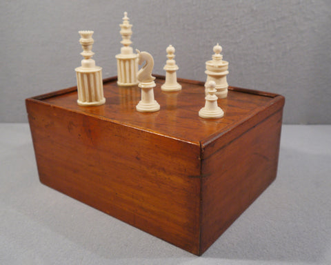 Unusual Nuremberg Chess Set, 19th century