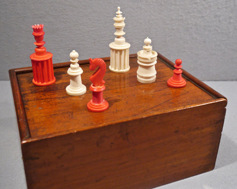 Unusual Nuremberg Chess Set, 19th century