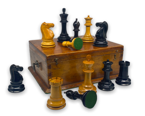 antique staunton chess sets games