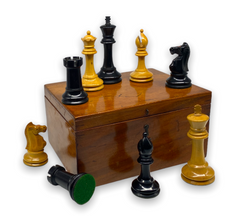 Antique 'F. H. Ayres’ Staunton Chess Set