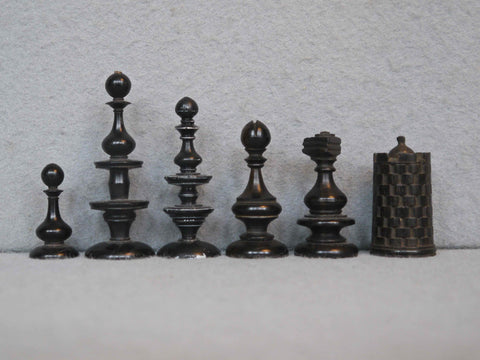 Rare Early English Chess Set, circa 1670