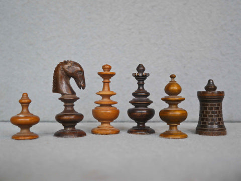 Rare Early English Chess Set, circa 1700