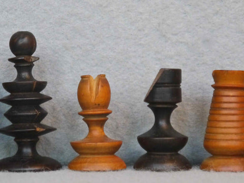 Early English Chess Set, 18th Century