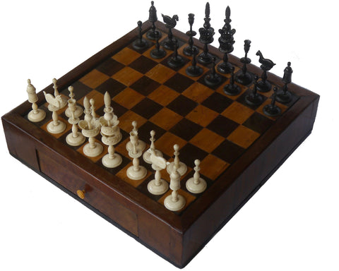 antique selenus chess set