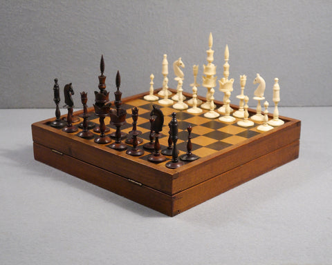 German “Selenus” Chess Set, 19th century