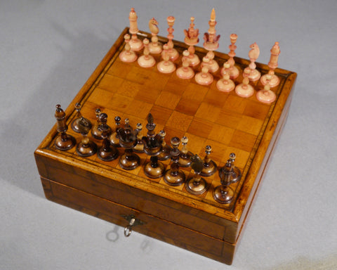 “Selenus" Chess Set & Board, 18th century