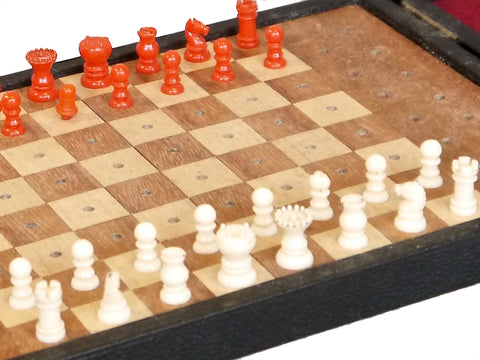 Antique Travelling Chess Set