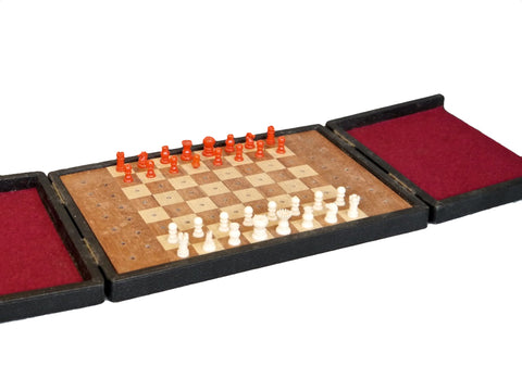 Antique Travelling Chess Set