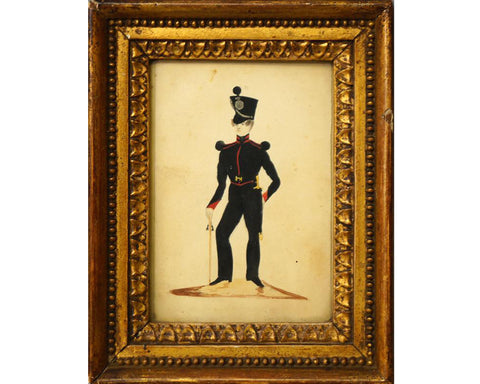 Infantry Officer, Naive Portrait, circa 1810