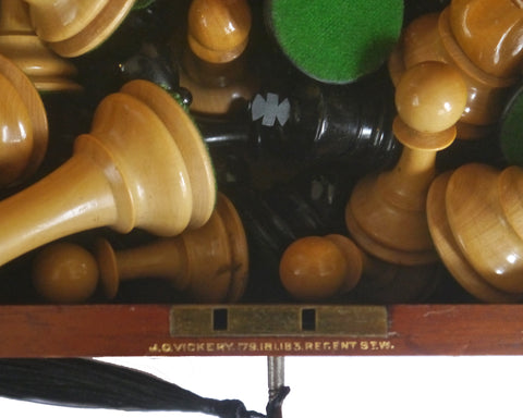 Antique Vickery Jaques Staunton Chess Set